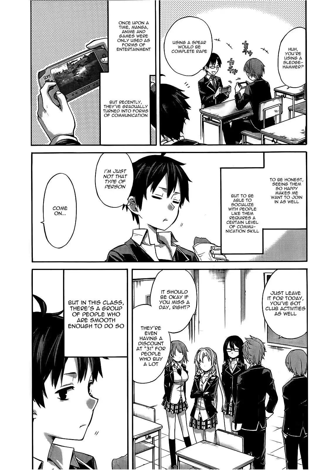 Yahari Ore no Seishun Love Come wa Machigatteiru. Chapter 3 3